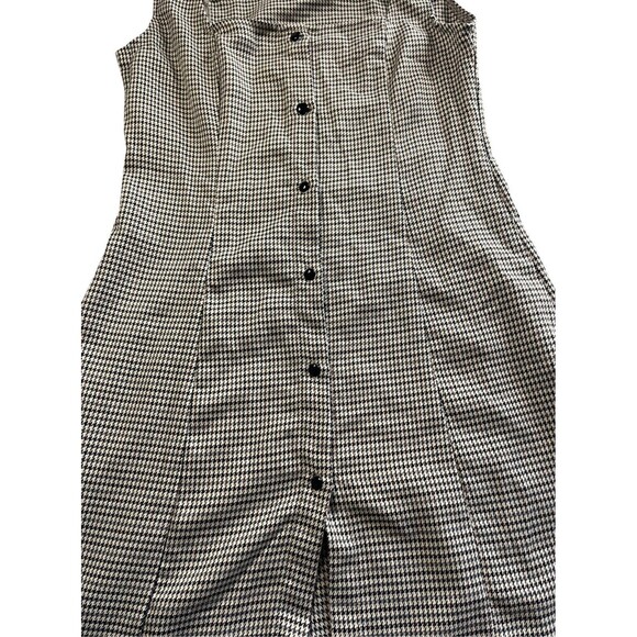 Cider Houndstooth Square Neck Twee Dress Size Xs - Picture 5 of 6